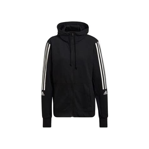 adidas kapuzenjacke schwarz damen|Schwarze Kapuzenjacken .